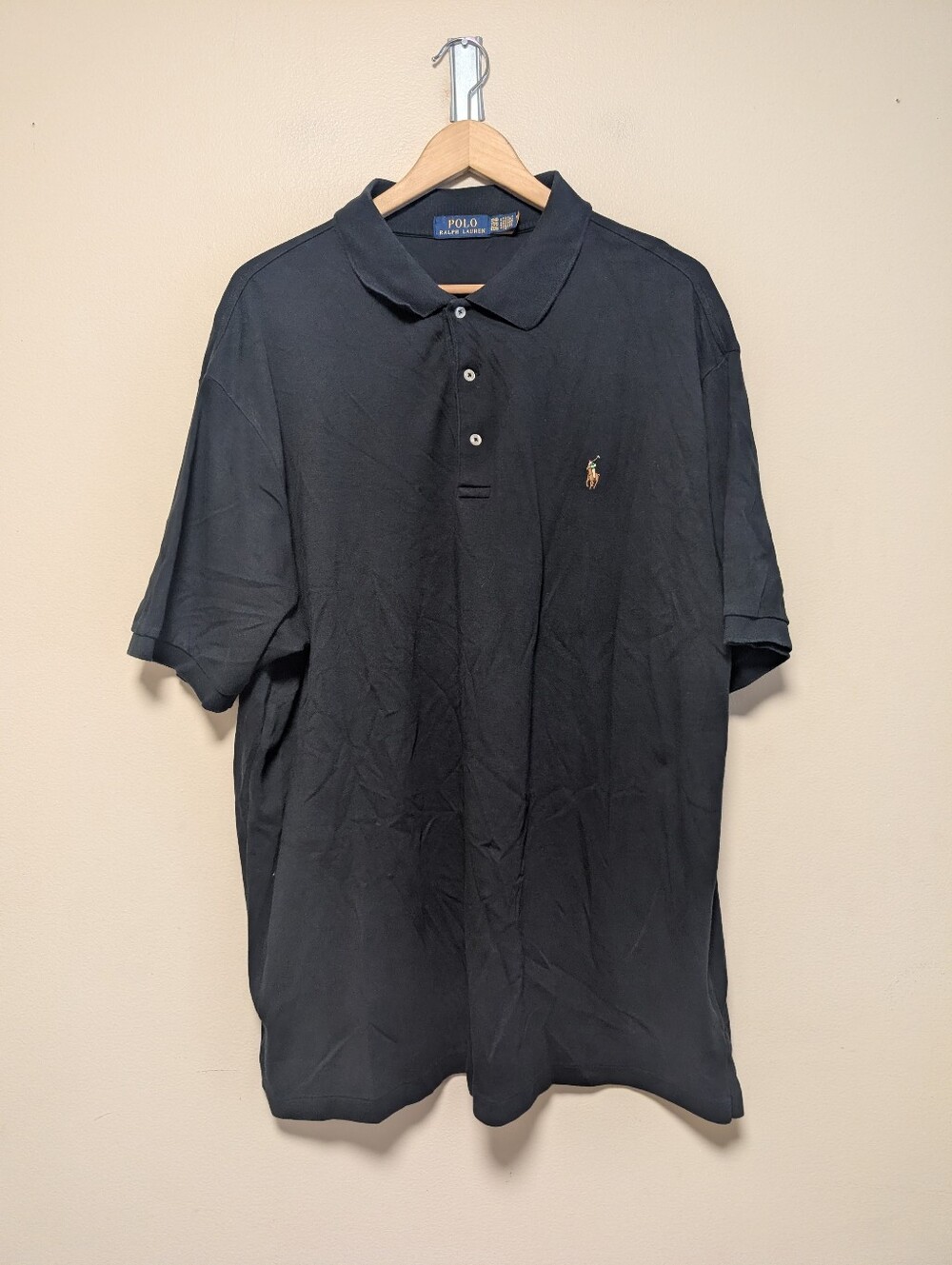 Polo Ralph Lauren Black Classic Fit Polo Shirt 2XB Big & Tall